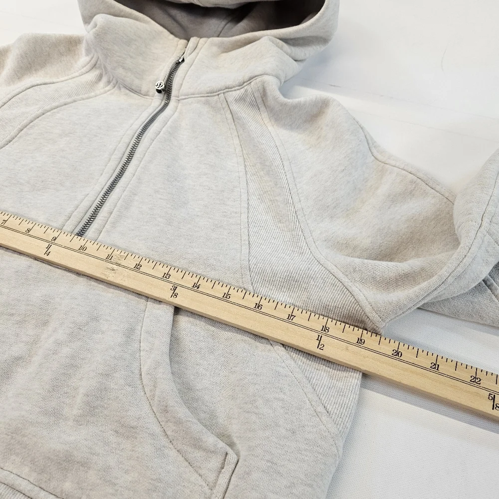 Lululemon LW3DUSS Scuba Oversized Half-Zip Hoodie in Grey XSmall - Picture 6 of 10